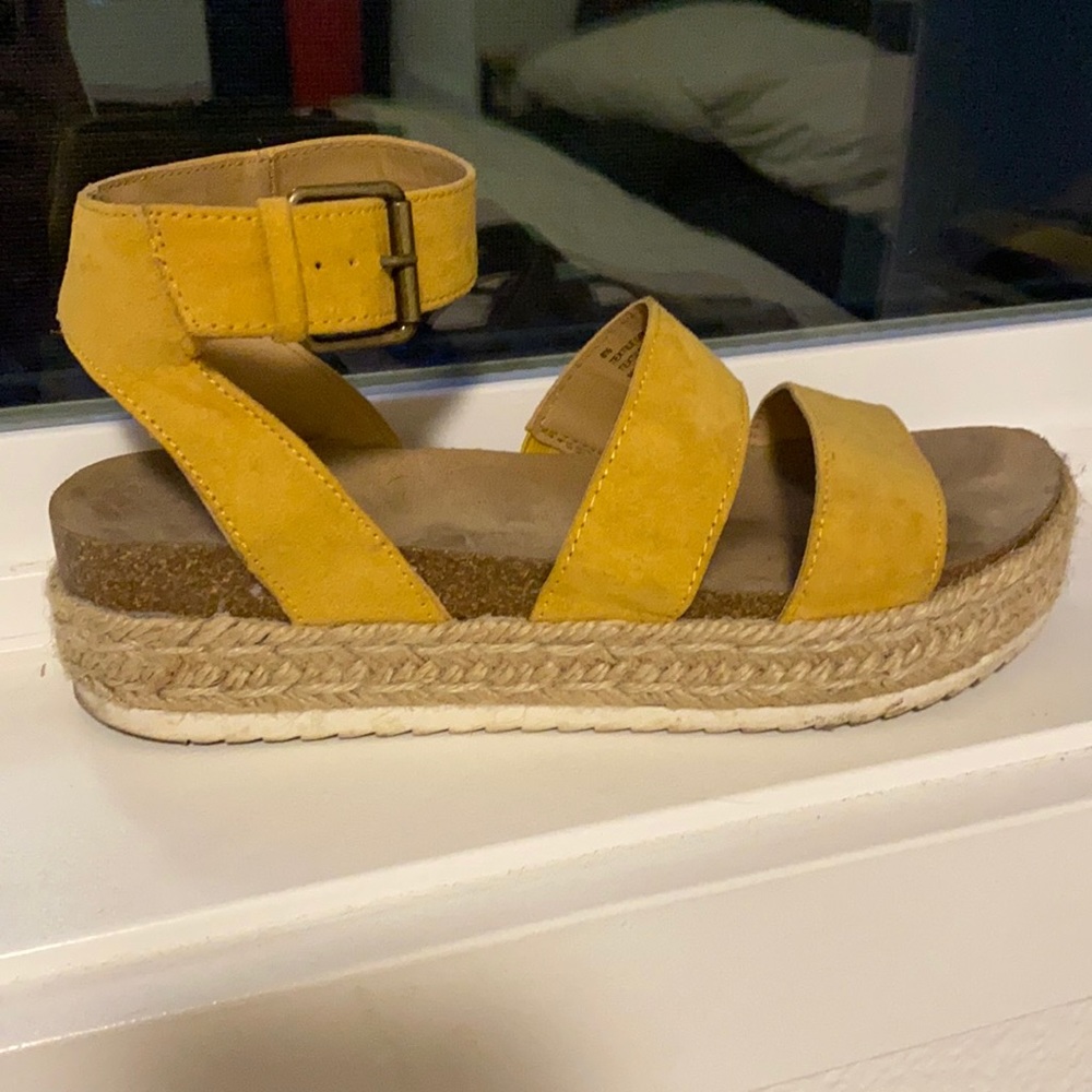 Universal Thread Espadrille Open Toe Platform San… - image 1